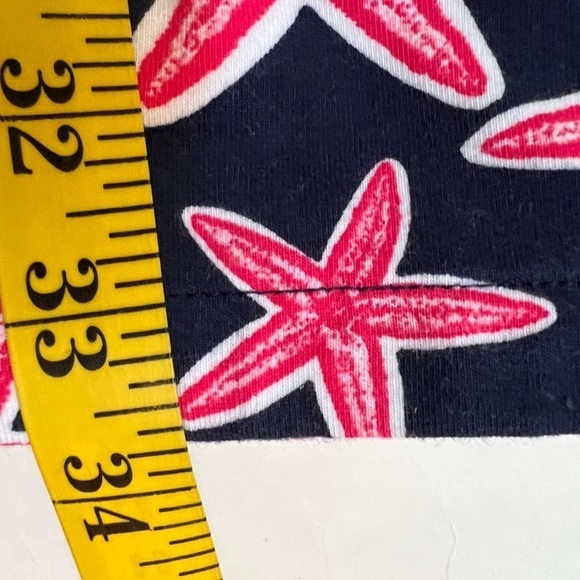 CROWN & IVY Starfish Print Knit Shift Dress with Back Bow Detail Size Small - Picture 12 of 12